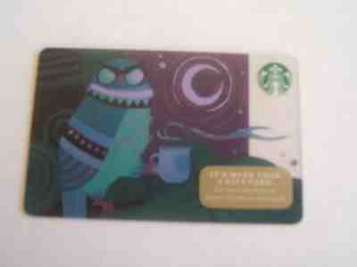 STARBUCKS GIFT CARD: 2014 HOLIDAY OWL  LIMITED EDITION COLLECTIBLE - Sold on eBay Sep, 11th 2018 for $2.75