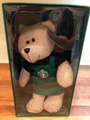 STARBUCKS 2016 Limited Edition Bearista Boy Bear Green Apron NIB New In Box - Sold on eBay Sep, 10th 2018 for $9.99