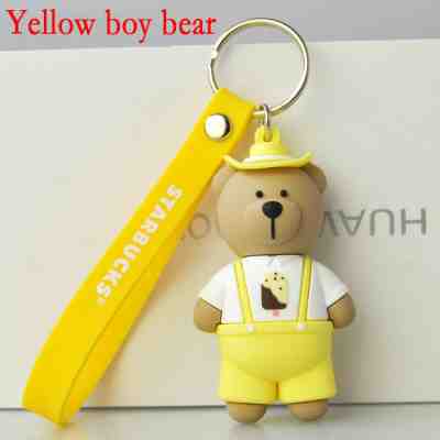 Very Rare China 2017 Starbucks Limited Edition Bear Key Chain - Yellow Boy Bears - Sold on eBay Sep, 9th 2018 for $9.99