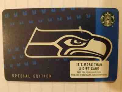 Imperfect Starbucks Seattle 2018 Seahawks Limited Edition Gift Card  - Sold on eBay Sep, 9th 2018 for $2.55