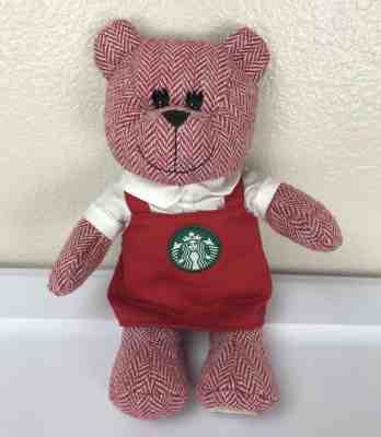 STARBUCKS Bearista Bear Barista Red Holiday Apron Girl 2016 Limited Edition - Sold on eBay Sep, 8th 2018 for $6.99