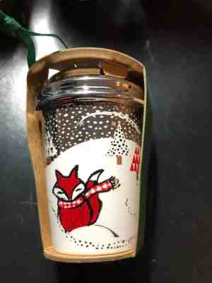 Starbucks 2016 Chrome Fox To Go Cup Christmas Ornament Limited Edition NWT RARE - Sold on eBay Sep, 7th 2018 for $9.99