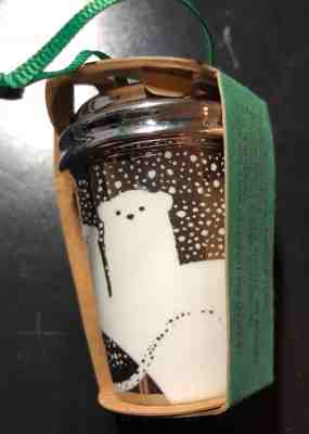 Starbucks 2016 Chrome Polar Bear Christmas Ornament Limited Edition NWT RARE - Sold on eBay Sep, 7th 2018 for $10.50