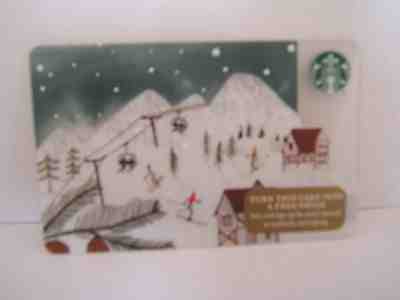 STARBUCKS GIFT CARD: 2015 HOLIDAY SKIING  LIMITED EDITION COLLECTIBLE - Sold on eBay Sep, 3rd 2018 for $2.50