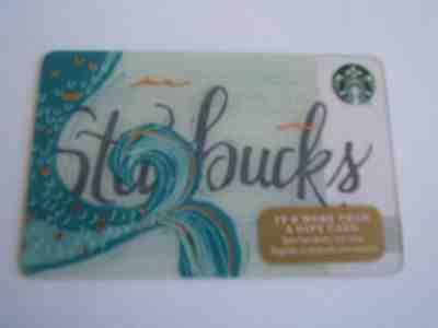 STARBUCKS GIFT CARD: 2016  SIREN MERMAID TAIL  LIMITED EDITION COLLECTIBLE - Sold on eBay Sep, 3rd 2018 for $2.50
