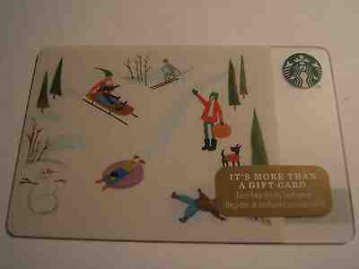 STARBUCKS GIFT CARD: 2014 HOLIDAY SLEDDING  LIMITED EDITION COLLECTIBLE - Sold on eBay Aug, 31st 2018 for $2.75