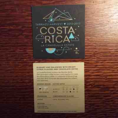 Starbucks Tarrazu Harvest Costa Rica Reserve Coffee Card ~ Limited Edition 2013 - Sold on eBay Aug, 31st 2018 for $5.00