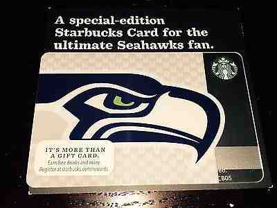 NEW Mint Starbucks SEATTLE SEAHAWKS Original GIFT CARD 2013 Limited Edition  - Sold on eBay Aug, 27th 2018 for $15.99