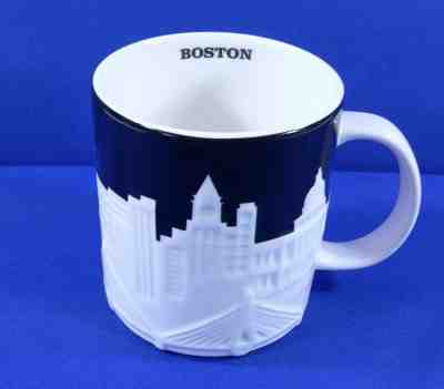  Starbucks Boston Coffee Mug Skyline, Relief Black White Limited Edition New - Sold on eBay Aug, 27th 2018 for $22.00