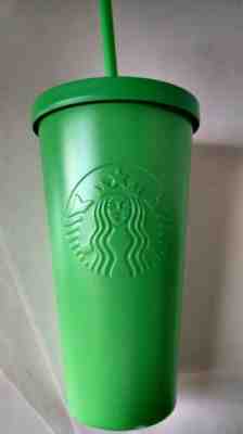 STARBUCKS tumbler  mug/ limited edition cold cup/ green - Sold on eBay Aug, 26th 2018 for $20.99