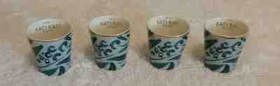 FOUR ~ Starbucks LIMITED EDITION 3 Oz KATI KATI 2015 Demi ESPRESSO Tasting CUPS  - Sold on eBay Aug, 25th 2018 for $9.99