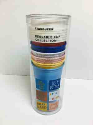 New Starbucks Summer 2018 Limited Edition Reusable 6 Cups + Lids 16oz (Sealed) - Sold on eBay Aug, 22nd 2018 for $23.99