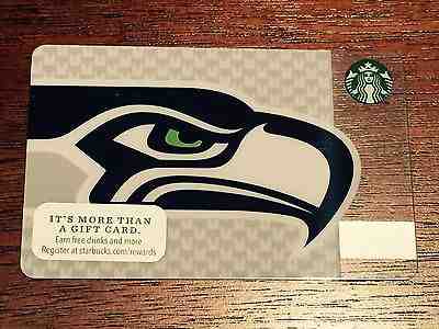 Gently USED Starbucks SEATTLE SEAHAWKS Original GIFT CARD 2013 Limited Edition  - Sold on eBay Aug, 20th 2018 for $9.99