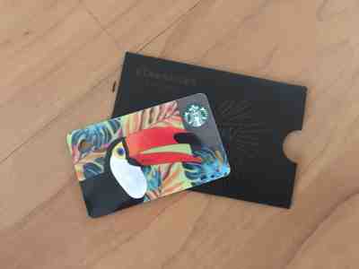 MALAYSIA Starbucks Mini Card  2018 Toucan Bird Wildlife Limited Edition 6151 - Sold on eBay Aug, 20th 2018 for $5.50
