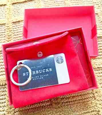 2014 Limited Edition Starbucks .925 Sterling Silver Gift Card Keychain NIB $0 - Sold on eBay Aug, 20th 2018 for $85.00