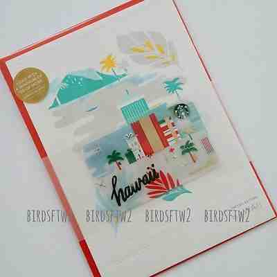 LIMITED EDITION 2016 HAWAII HOLIDAY STARBUCKS GIFT CARD - INTERNATIONAL SHIPPING - Sold on eBay Aug, 19th 2018 for $40.00