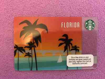 STARBUCKS 2011 FLORIDA PALM TREES LIMITED EDITION GIFT CARDS  -NEW - Sold on eBay Aug, 19th 2018 for $3.00
