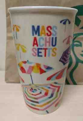 Starbucks Massachusetts Limited Edition Travel Double Wall Ceramic Mug 12oz - Sold on eBay Aug, 19th 2018 for $38.00
