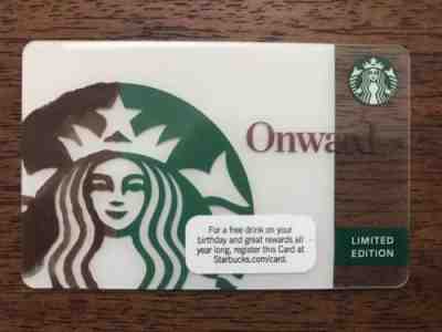 Rare Starbucks Onward Gift Card - New - Limited Edition - Sold on eBay Aug, 18th 2018 for $10.25