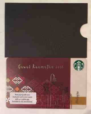 Starbucks 2016 Malaysia Gawai Kaamatan Harvest Festival Card Limited Edition - Sold on eBay Aug, 16th 2018 for $3.49