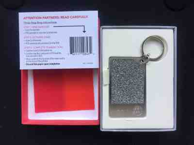 Starbucks 2015 Limited Edition Swarovski Crystal Silver Gift Card Keychain - NIB - Sold on eBay Aug, 15th 2018 for $200.00