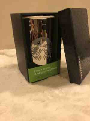 2012 Starbucks Limited Edition Ceramic Tumbler - White Gold Brand NEW in Box !! - Sold on eBay Aug, 15th 2018 for $75.00