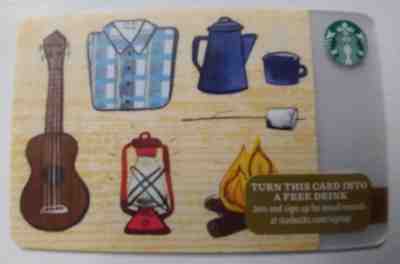 Starbucks Limited Edition Holiday Gift Card "Camping" 2015 Mint Series 6112  (R) - Sold on eBay Aug, 13th 2018 for $1.29