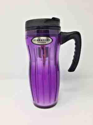 2002 Starbucks Double Wall Jewel Purple Coffee Tumbler Handle Black Lid - 16 oz - Sold on eBay Nov, 3rd 2018 for $14.99