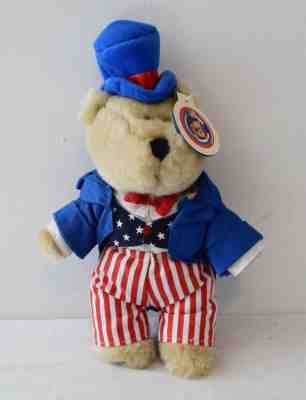 Starbucks Bearista Bear #20 2002 All American Uncle Sam Red White Blue NWT - Sold on eBay Nov, 2nd 2018 for $8.95