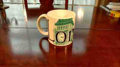 London Starbucks 2002 Coffee Mug City Series Big Ben White/Green Large Size - Sold on eBay Oct, 29th 2018 for $17.50