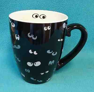NOS Starbucks 2002 EERIE Halloween Coffee Cup/Mug~Spooky Eyes~Black & White - Sold on eBay Oct, 29th 2018 for $19.99