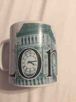 2002 White Starbucks City Mug LONDON Collector Series 20 oz Big Ben Large - Sold on eBay Oct, 27th 2018 for $10.00