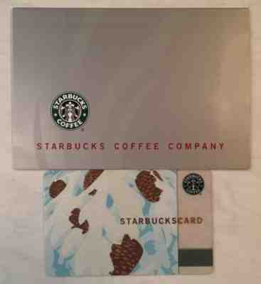 Starbucks 2002 Pinecones Card With Unique Sleeve RARE - Sold on eBay Oct, 27th 2018 for $23.00
