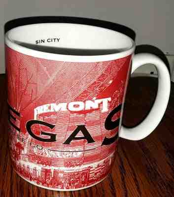 STARBUCKS Skyline Series Barista SIN CITY LAS VEGAS Collectible 2002 Coffee Mug  - Sold on eBay Oct, 24th 2018 for $4.99