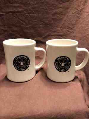2 Starbucks Barista Mug First Store Pike Place Market 2002 Old Nude Siren Logo - Sold on eBay Oct, 23rd 2018 for $9.99