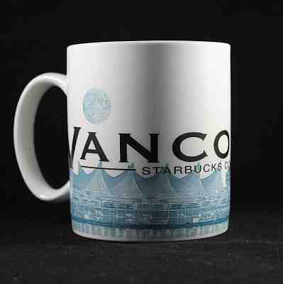 STARBUCKS Coffee Mug 2002 Vancouver BC 18 oz Architecture Skyline Series 1 NWOB - Sold on eBay Oct, 19th 2018 for $9.99