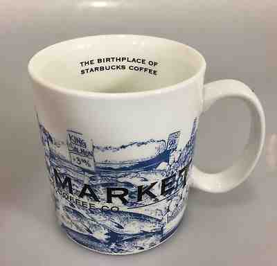 Starbucks Pike Place Market Coffee Mug Cup Birthplace Seattle 2002 - Sold on eBay Oct, 17th 2018 for $38.25