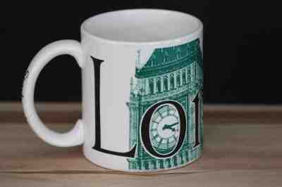 Starbucks London City Mug 2002 Collector's Series Big Ben Clock Tower 20 oz - Sold on eBay Oct, 14th 2018 for $6.99