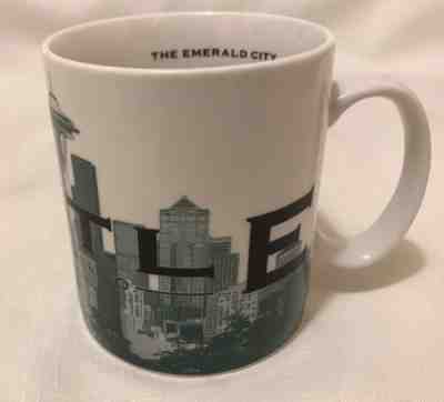 Starbucks Seattle 18oz Coffee Mug Skyline Series 2002 Emerald City Series One - Sold on eBay Oct, 14th 2018 for $10.99
