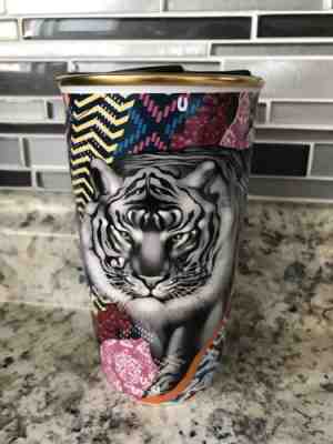 Starbucks Limited Edition Tristan Eaton Ceramic Travel Mug Tiger 2018 12oz - Sold on eBay Nov, 15th 2018 for $69.00