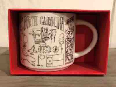 STARBUCKS North Carolina BEEN THERE MUG 2018 14oz Limited Edition Holiday - Sold on eBay Nov, 12th 2018 for $24.00