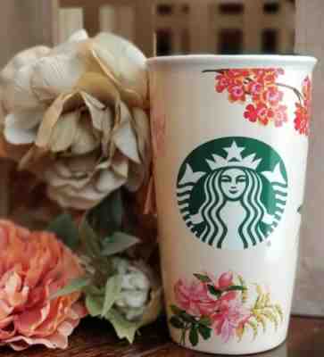 StArBuCkS Ban.Do Limited Edition Double Walled Traveler Floral MUG Cup WOW GiFt! - Sold on eBay Nov, 11th 2018 for $24.99