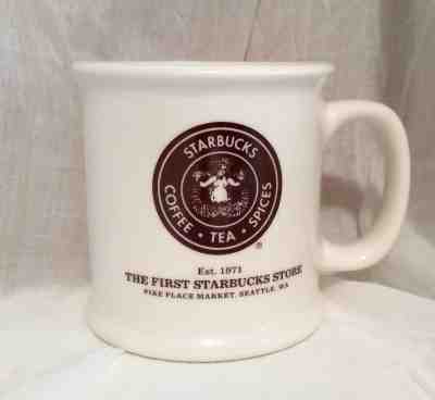 First Starbucks Store Pike Place Est. 1971 Topless Mermaid Siren Logo Mug 14 oz - Sold on eBay Nov, 18th 2018 for $24.95