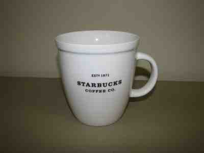 Starbucks 2009 Large Abbey Mug White Est 1971 Bone China  - Sold on eBay Nov, 16th 2018 for $19.99