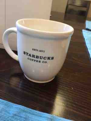 Starbucks Coffee Barista Mug 2007 EST 1971 18 Oz. White - Sold on eBay Nov, 15th 2018 for $3.25