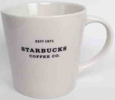 Starbucks Coffee Mug Est. 1971 White 16 oz. 2010 New Bone China - Sold on eBay Nov, 15th 2018 for $23.99