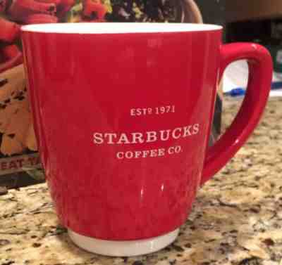 2008 Starbucks 16Oz Red Mug EST 1971 Starbucks Coffee Co. Abbey Mug  Mint - Sold on eBay Oct, 20th 2018 for $13.50