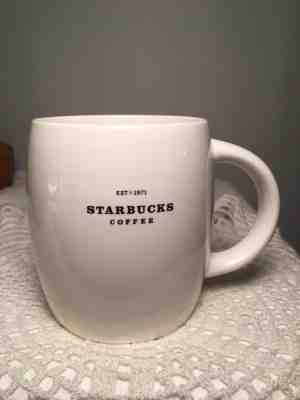 Starbucks Coffee Mug Cup Est 1971 Barrel 14oz 2008 - Sold on eBay Oct, 19th 2018 for $18.50