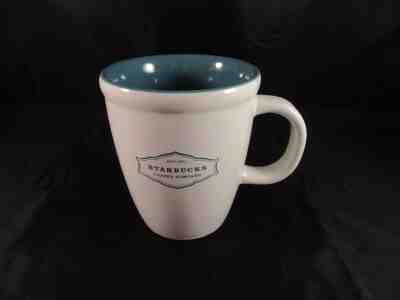 2006 Starbucks Abbey Mug Cup Aqua Blue White Starbucks Coffee Company EST 1971 - Sold on eBay Oct, 17th 2018 for $14.99
