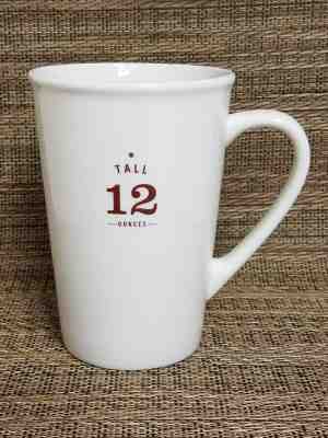 2010 Starbucks Coffee Mug Tea Cup ~ 12 Ounce Tall White Brown ~ Est 1971 - Sold on eBay Oct, 14th 2018 for $17.05
